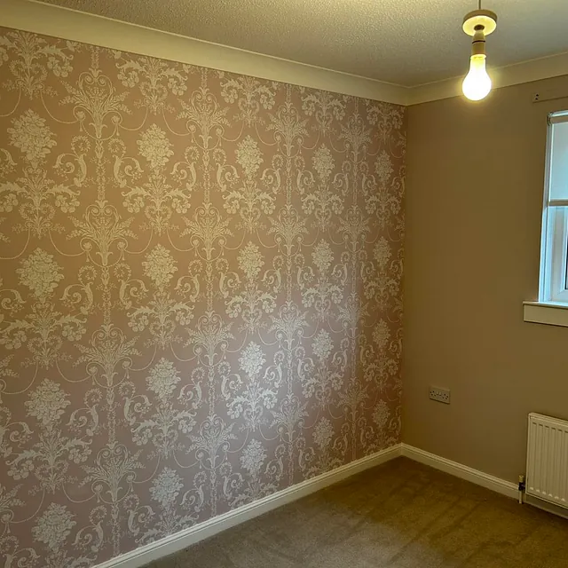 wall papered wall